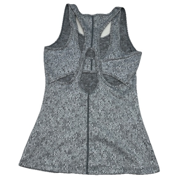 Gymshark Womens Cutout Active Tank Top Stretch Gray Racerback Gym Yoga Size XS‎ - Picture 4 of 8